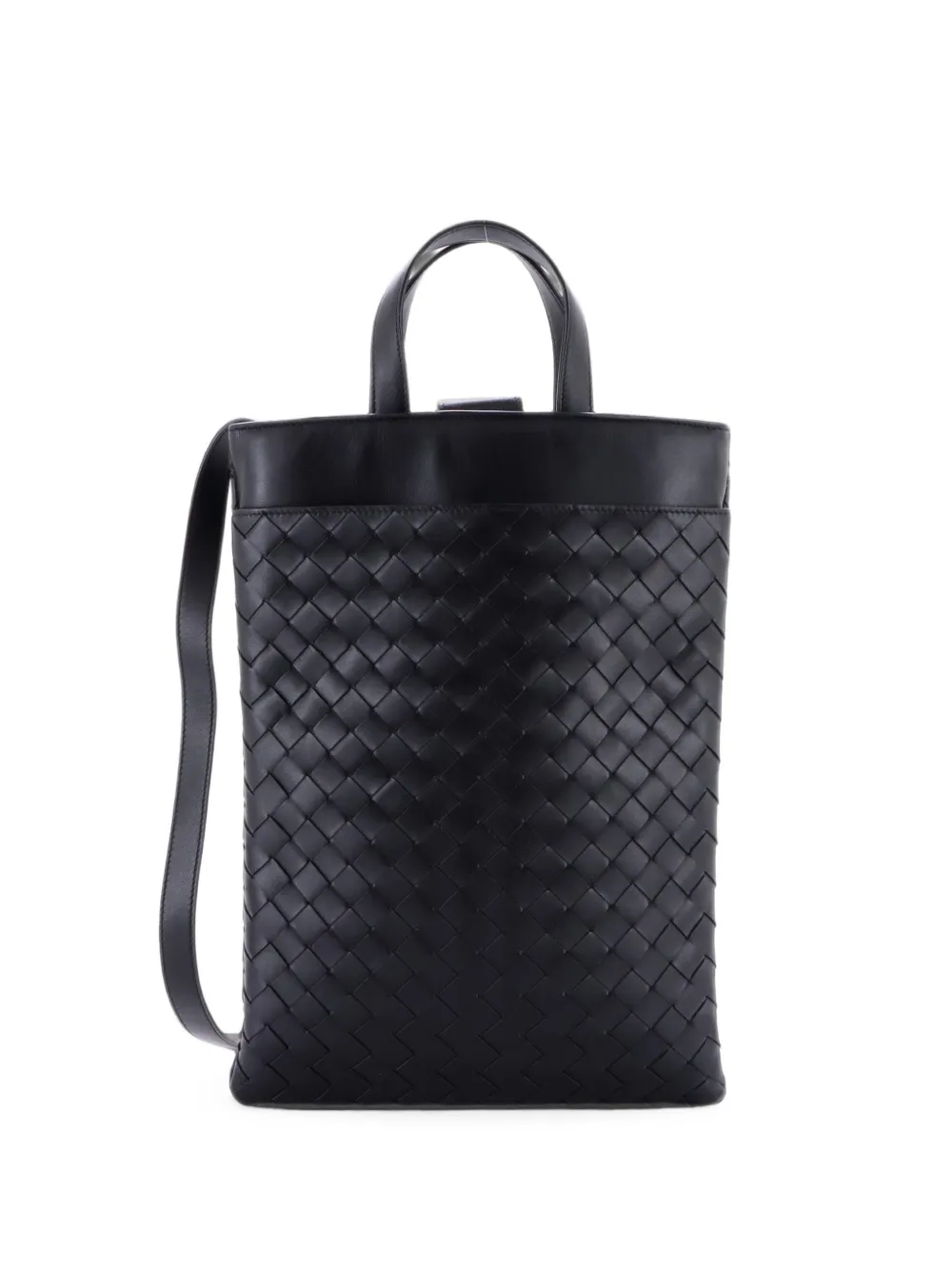 Bottega Veneta Pre-Owned Laptop Case with Handle Intrecciato Nappa shoulder bag - Nero