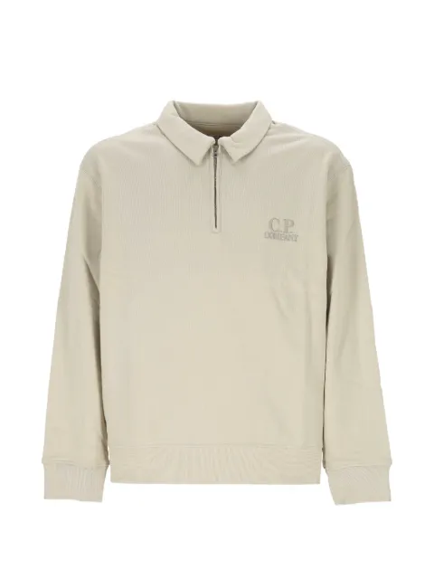 C.P. Company logo-embroidered polo shirt