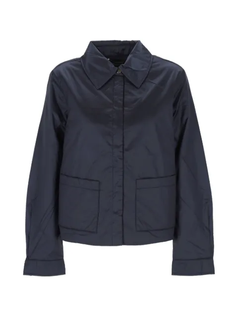 Pennyblack concealed-fastening patch-pocket padded cropped jacket