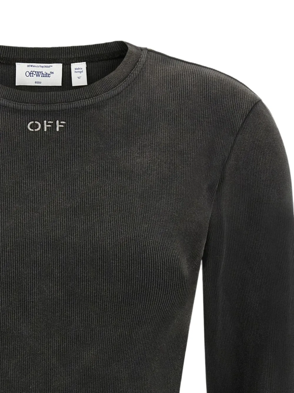 Off-White T-shirt met logoprint Grijs