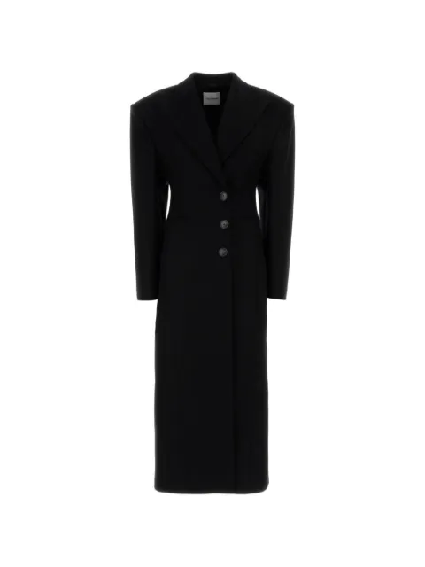THE ANDAMANE single-breasted wool-blend coat