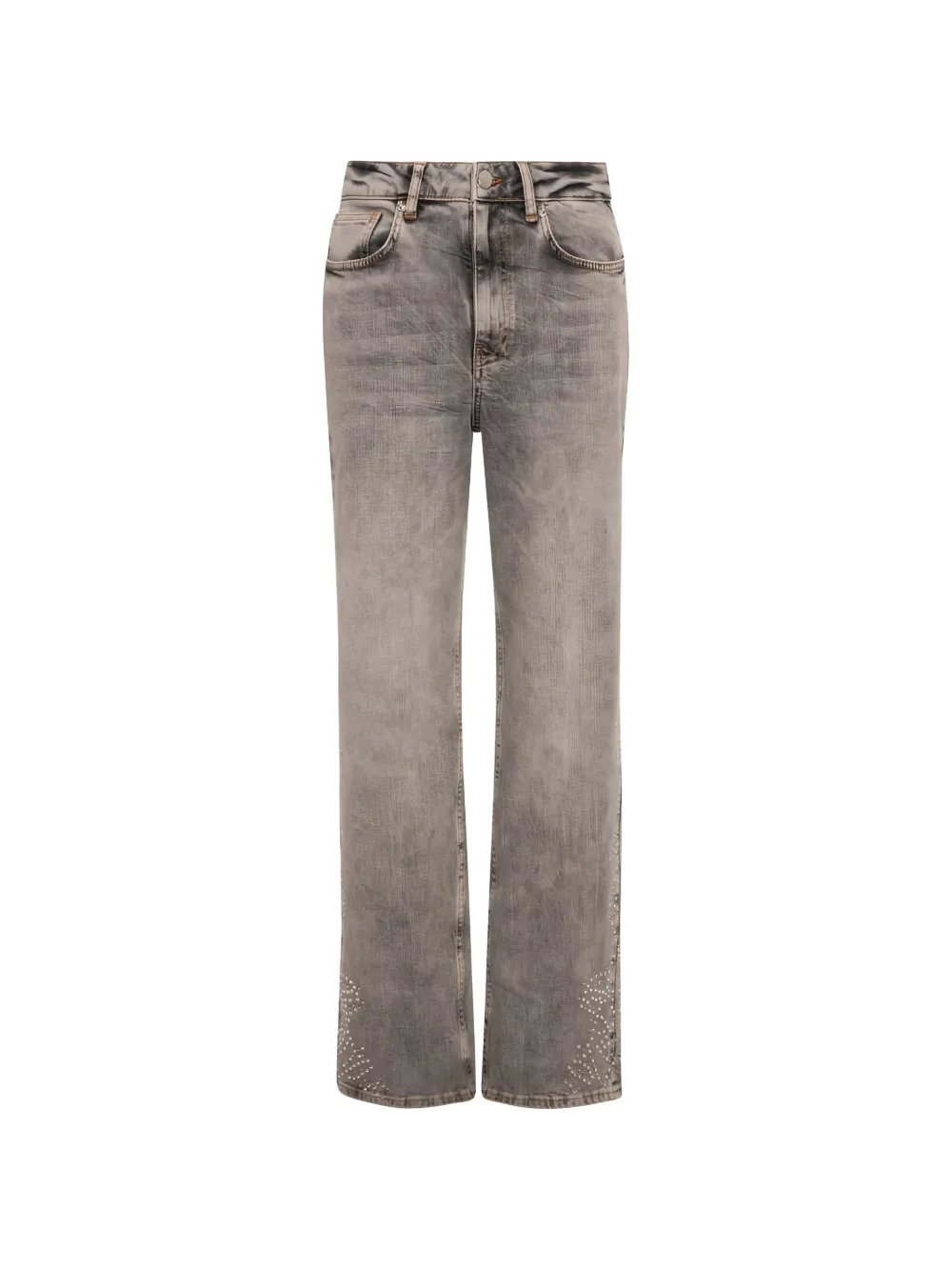 FRACOMINA embellished straight-leg jeans - Grigio