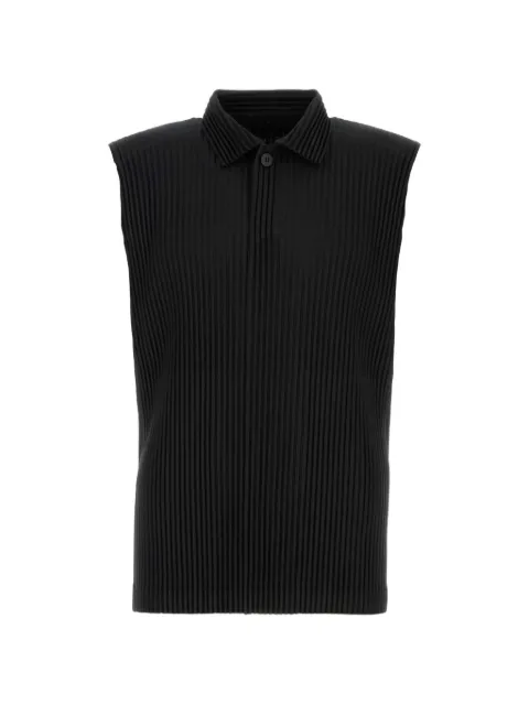 Homme Plissé Issey Miyake July pleated sleeveless shirt