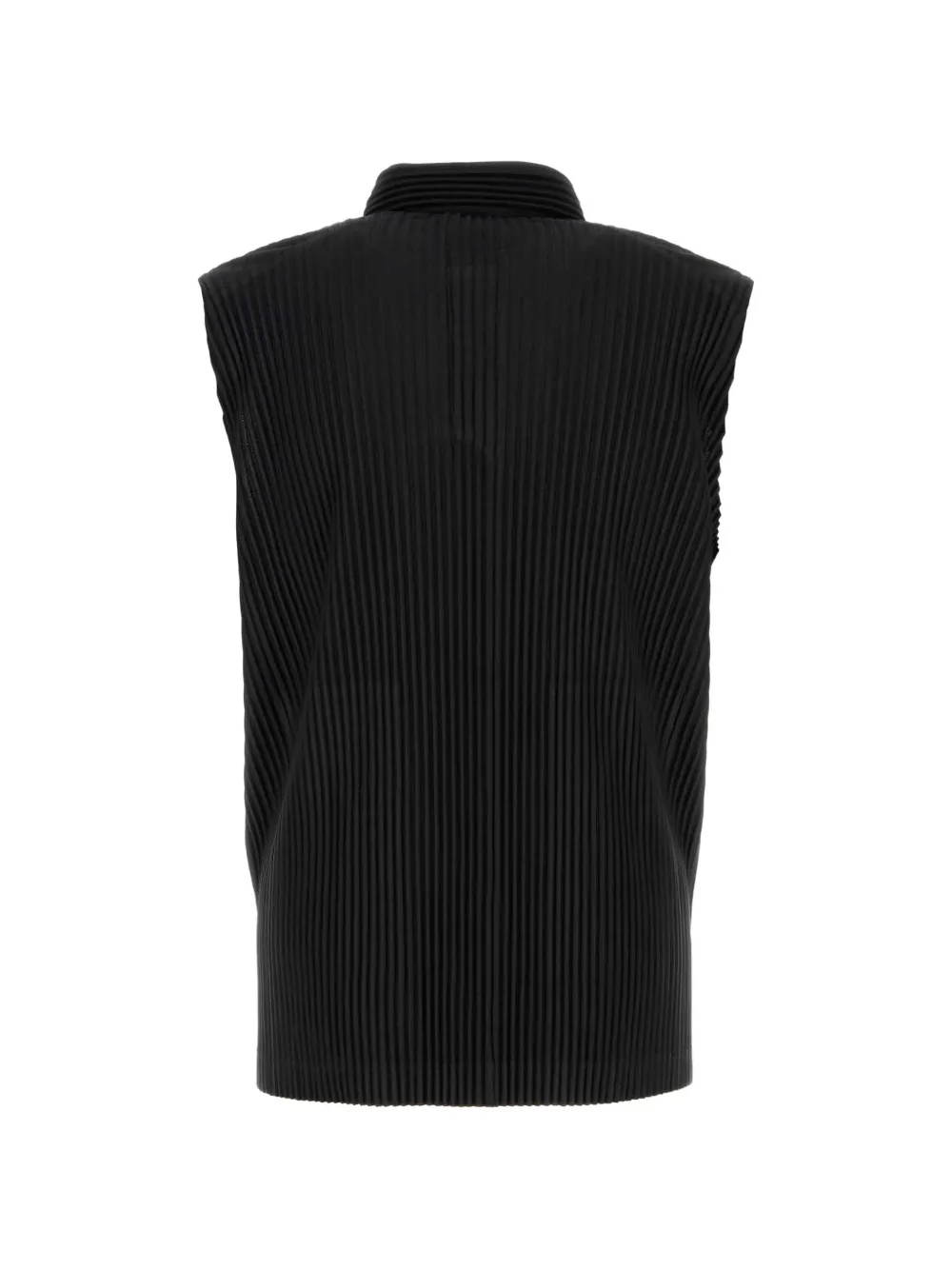 Homme Plissé Issey Miyake July pleated sleeveless shirt Zwart