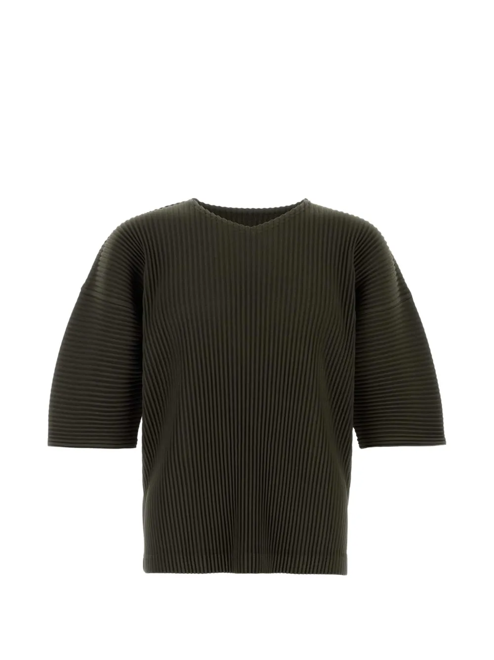 Homme Plissé Issey Miyake pleated T-shirt - Marrone