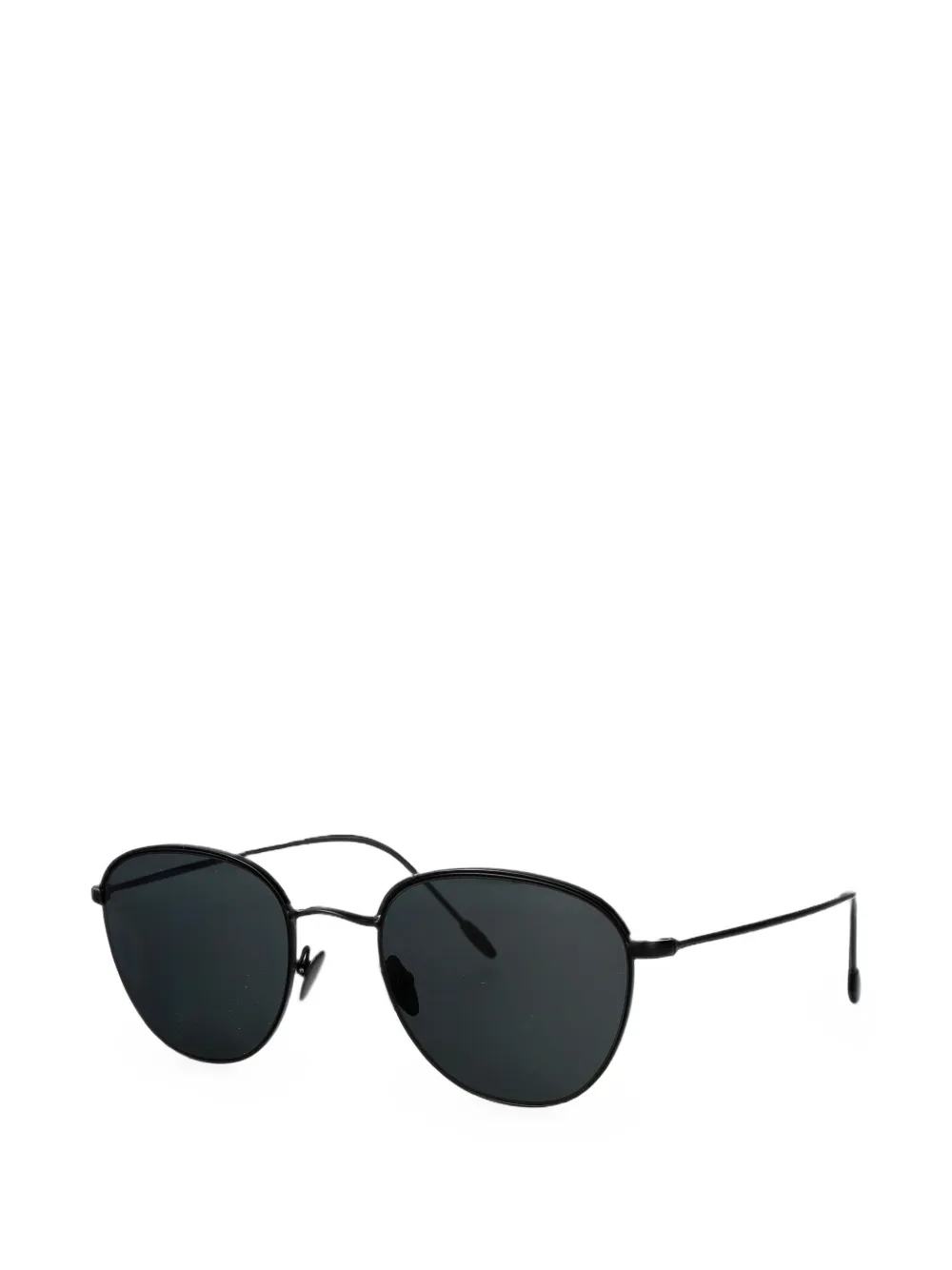 Giorgio Armani Zonnebril met rond montuur Zwart