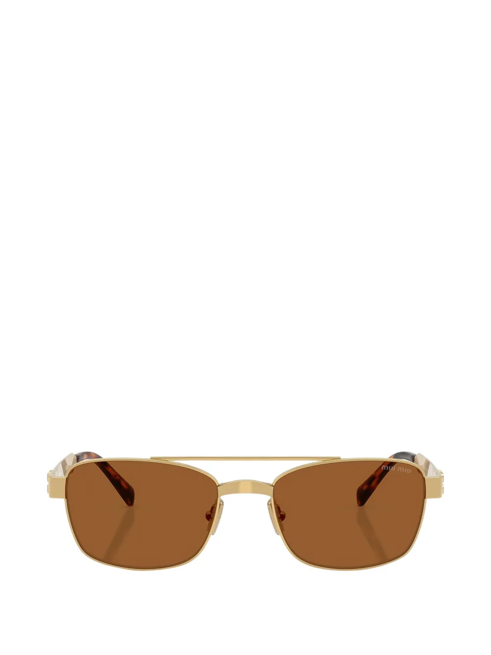 Miu Eyewear rectangle-frame sunglasses Goud