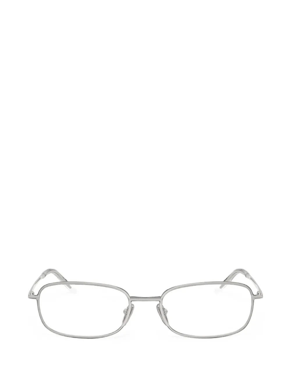 Prada Eyewear rectangle-frame glasses - Argento