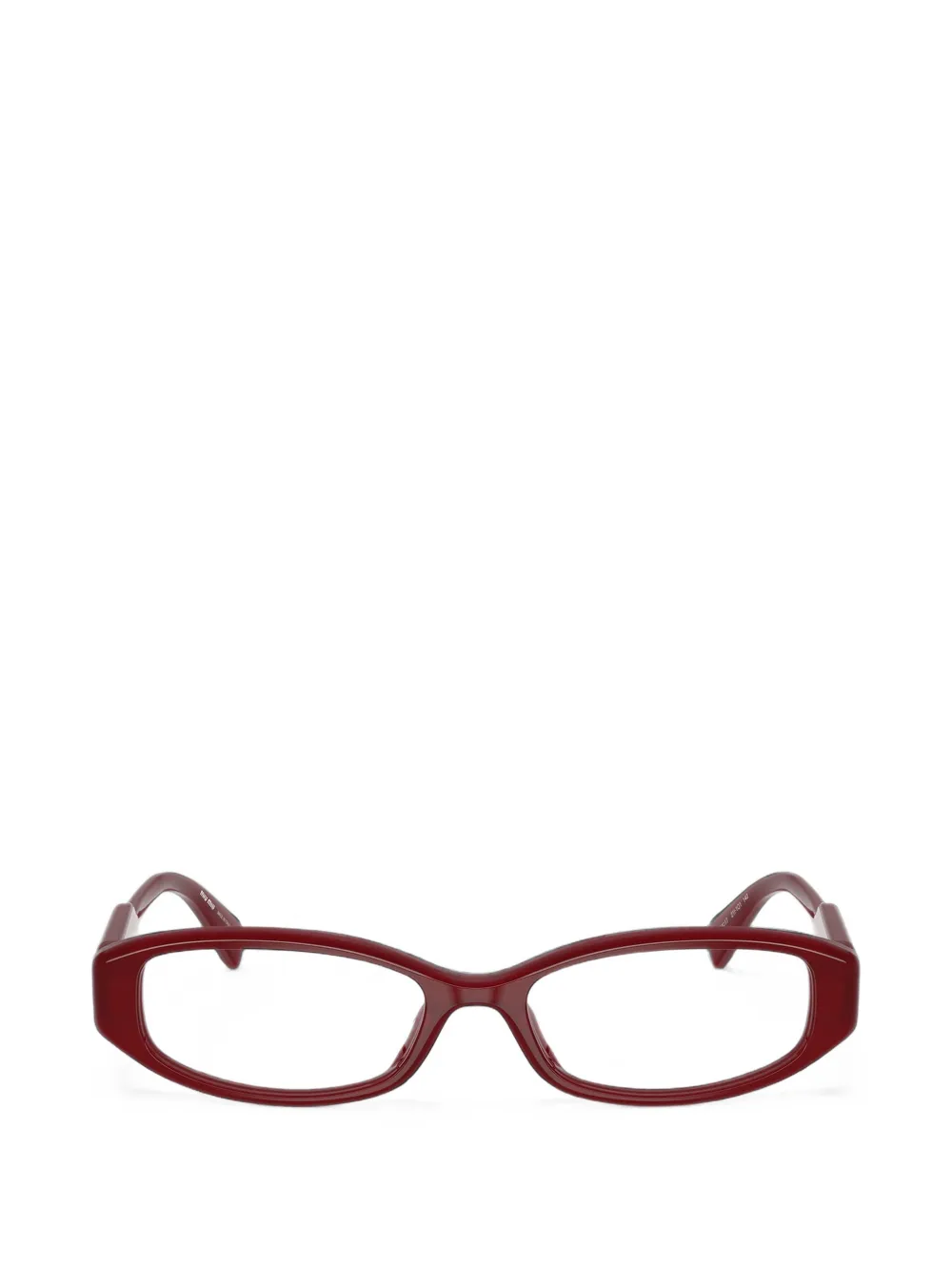 Miu Miu Eyewear Occhiali ovali - Rosso