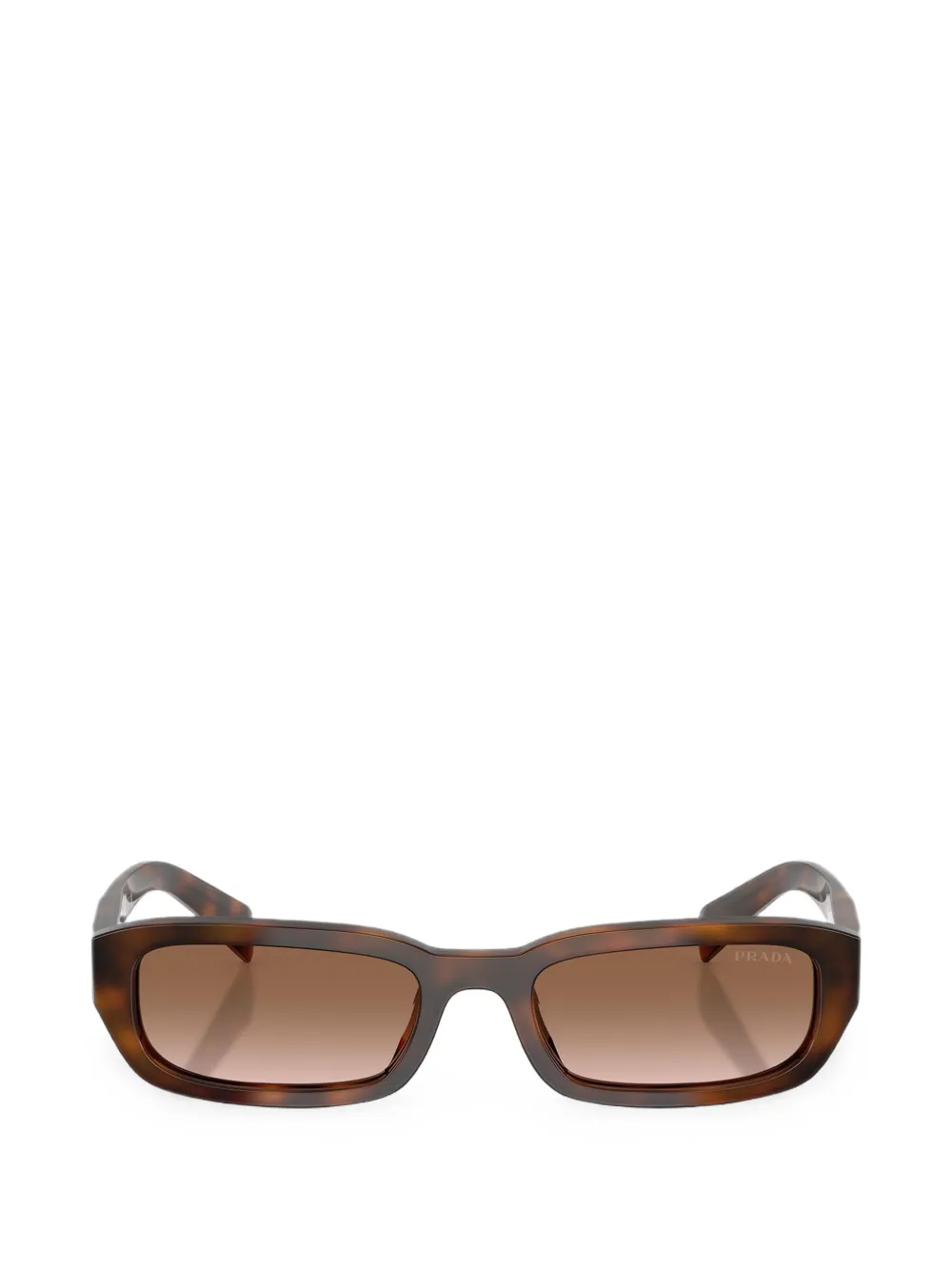 Prada Eyewear tortoiseshell-effect rectangle-frame sunglasses Bruin