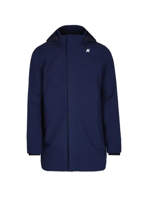 K-Way logo-patch hooded jacket