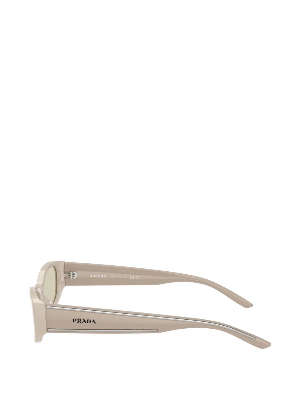 Prada Eyewear geometric-frame sunglasses Beige