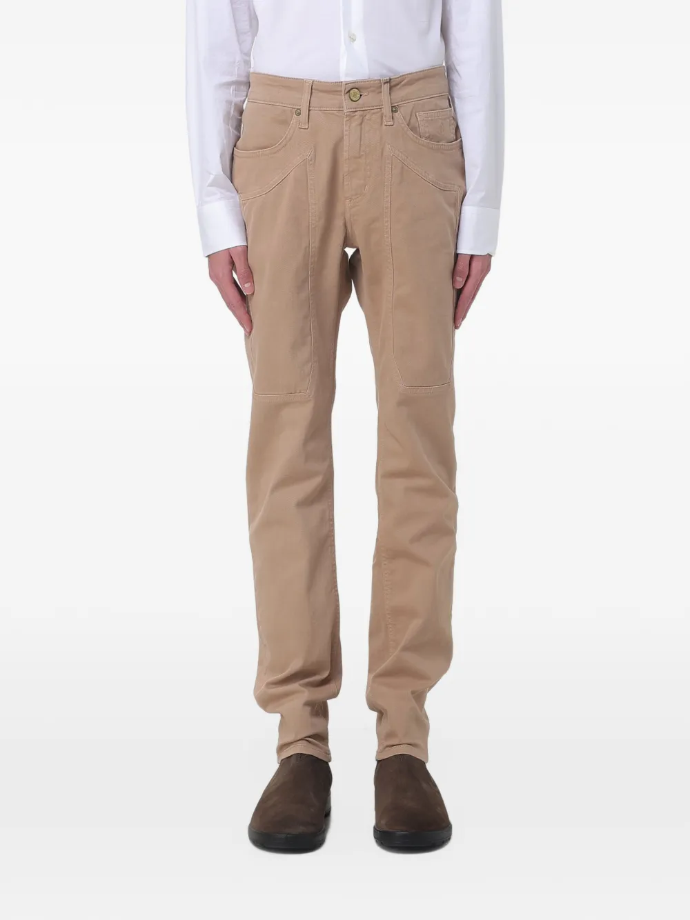 JECKERSON John panelled slim-fit jeans - Toni neutri