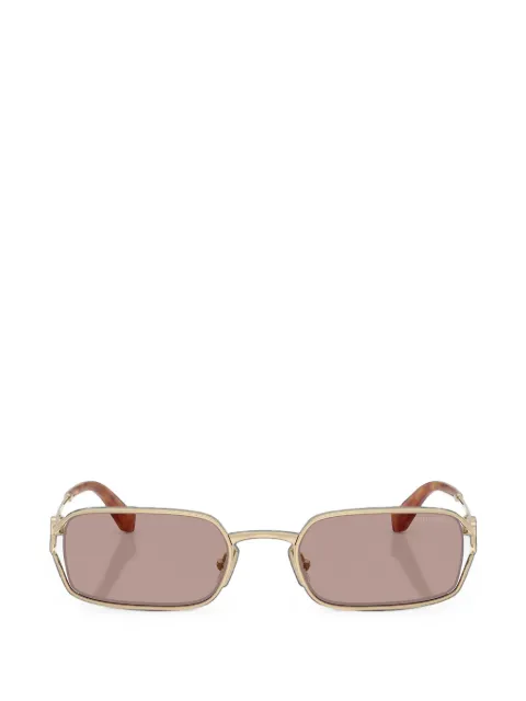 Miu Miu Eyewear logo-plaque rectangle-frame sunglasses