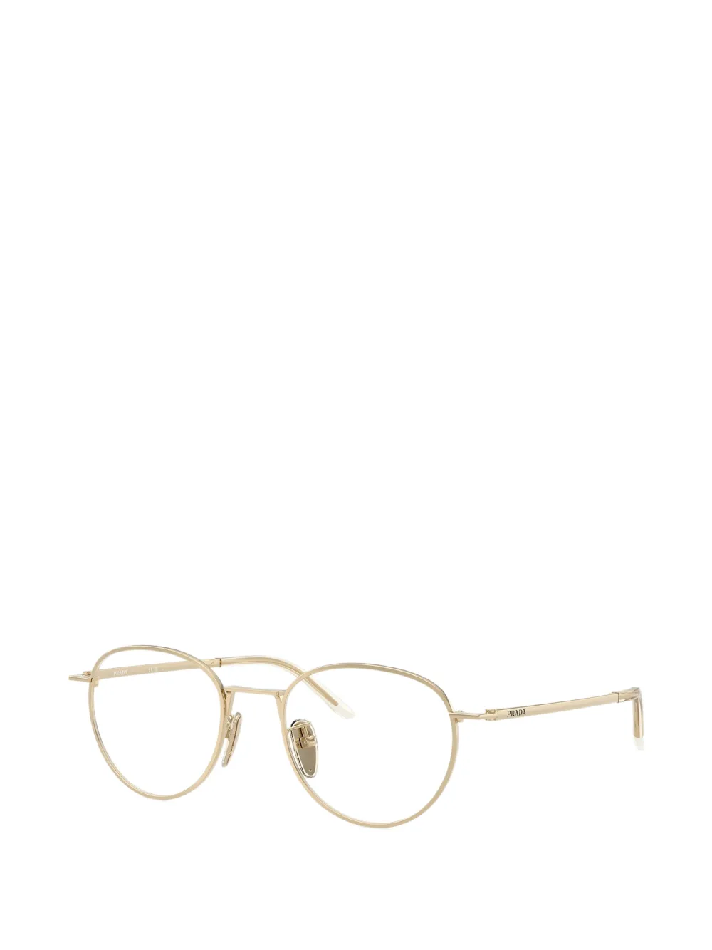 Prada Eyewear Bril met rond montuur Goud