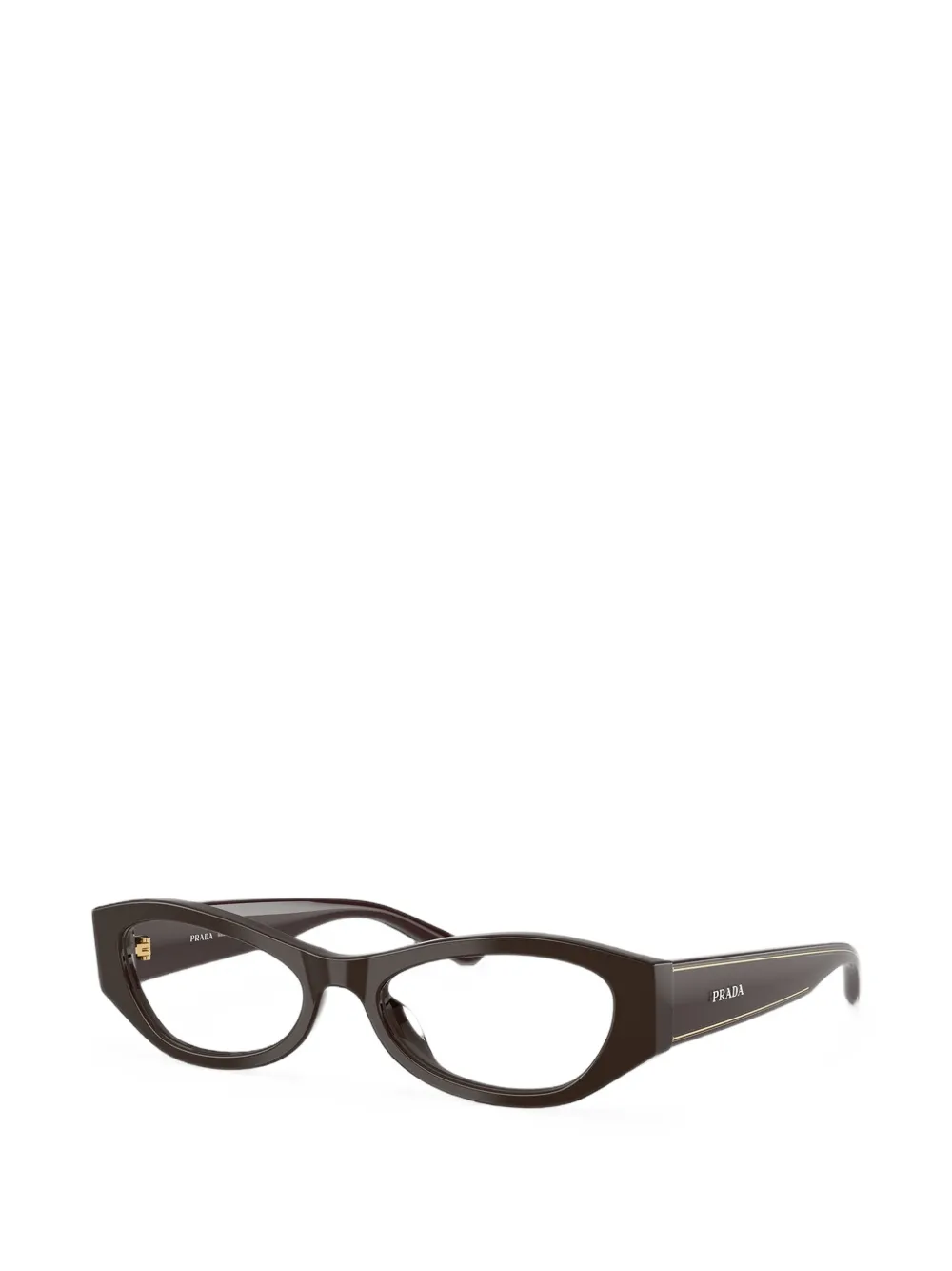 Prada Eyewear Bril met cat-eye montuur Bruin