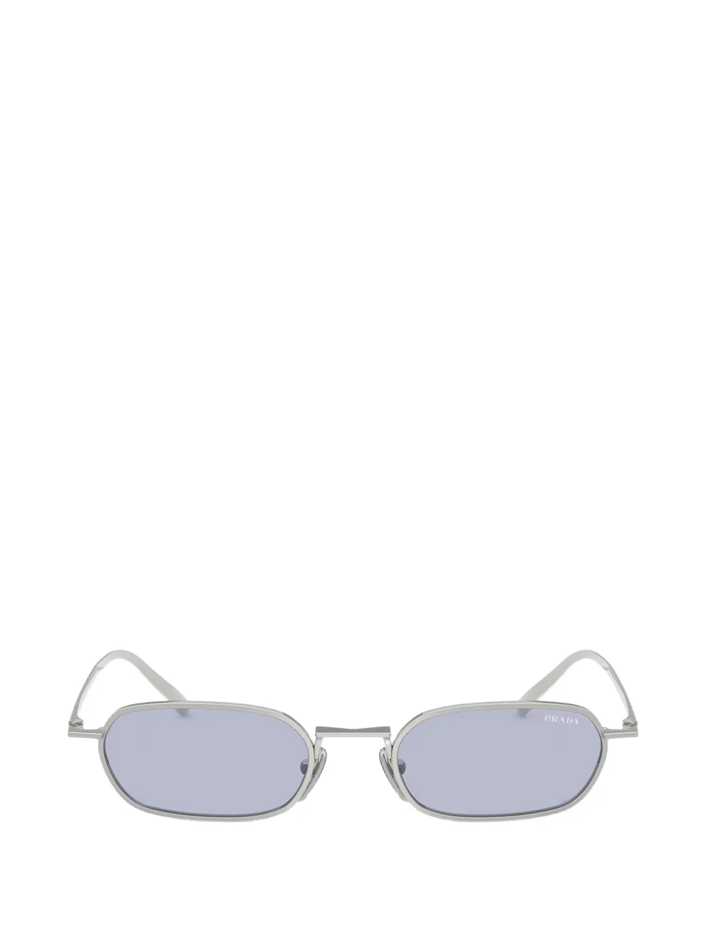 Prada Eyewear Zonnebril met geometrisch montuur Zilver