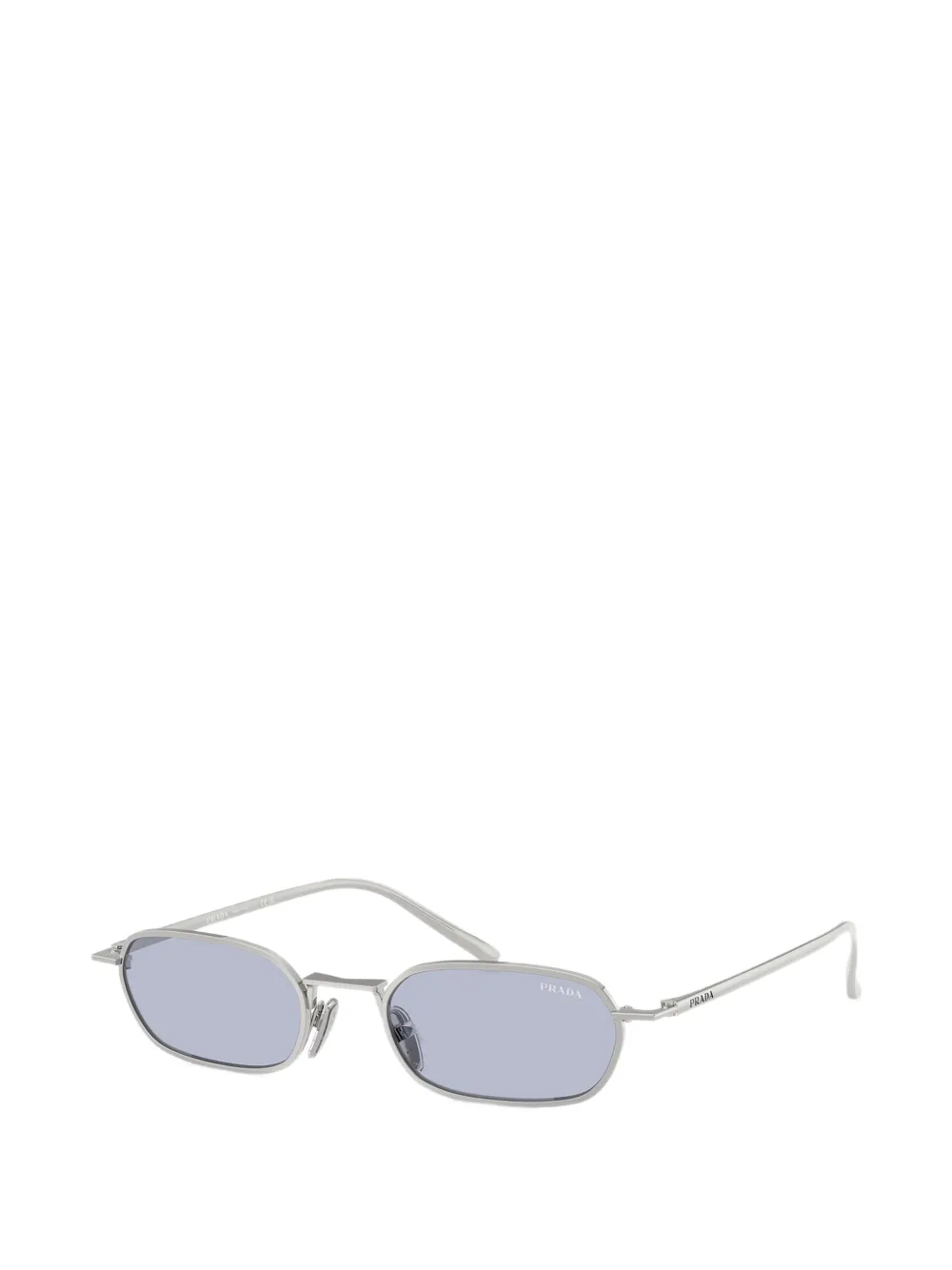 Prada Eyewear Zonnebril met geometrisch montuur Zilver