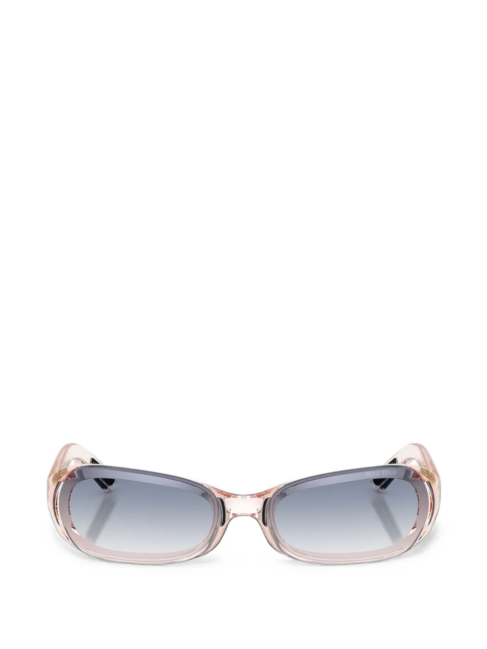 Miu Eyewear Zonnebril met vierkant montuur Roze