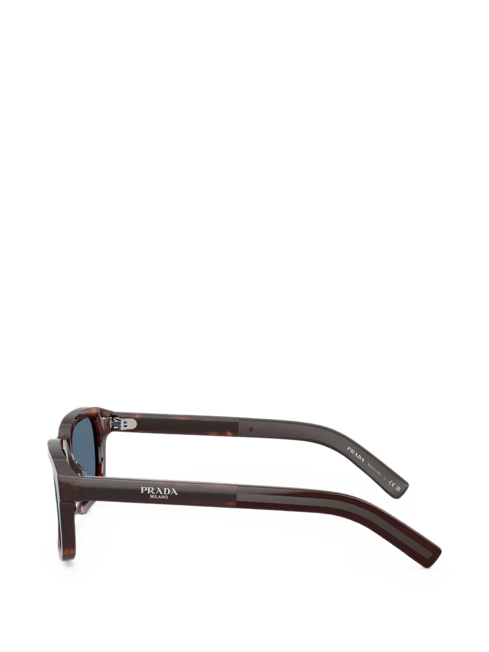 Prada Eyewear Zonnebril met rechthoekig montuur Bruin