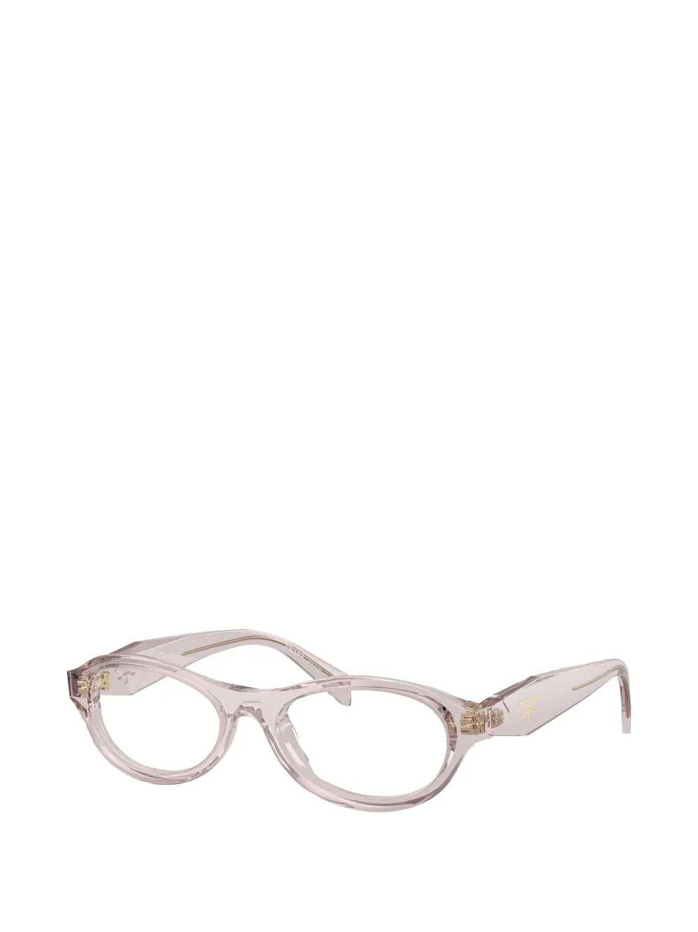 Prada Eyewear Bril met ovaal montuur Roze