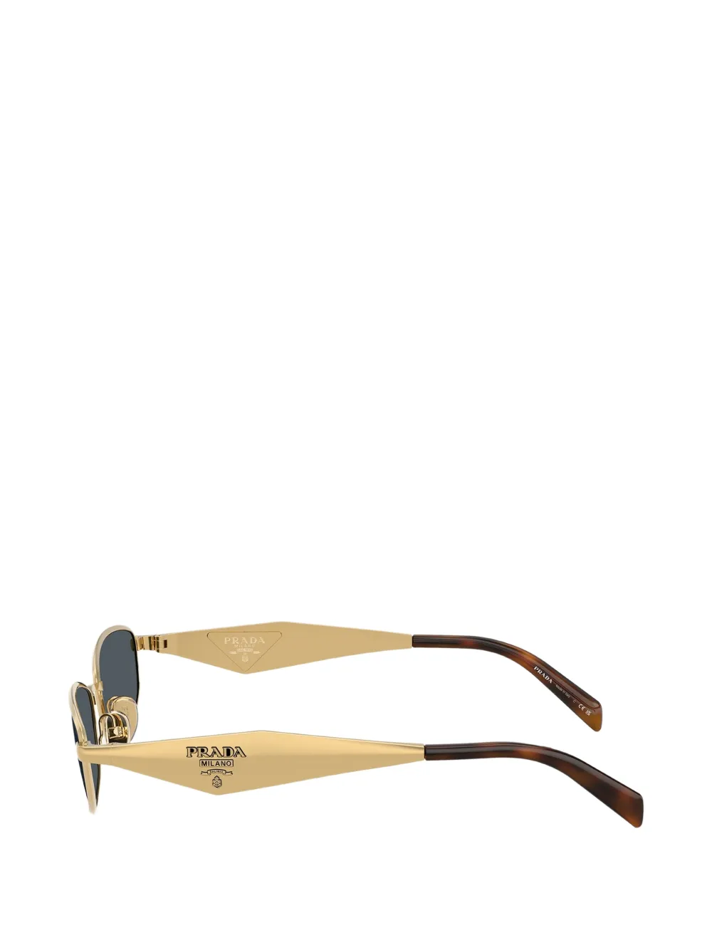 Prada Eyewear Zonnebril met logo Goud