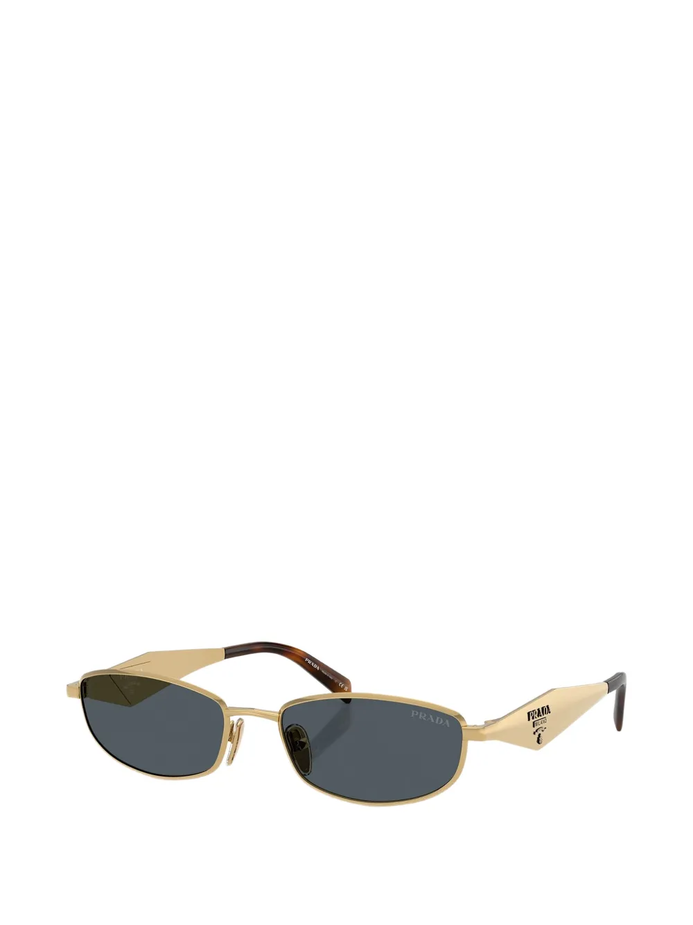 Prada Eyewear Zonnebril met logo Goud