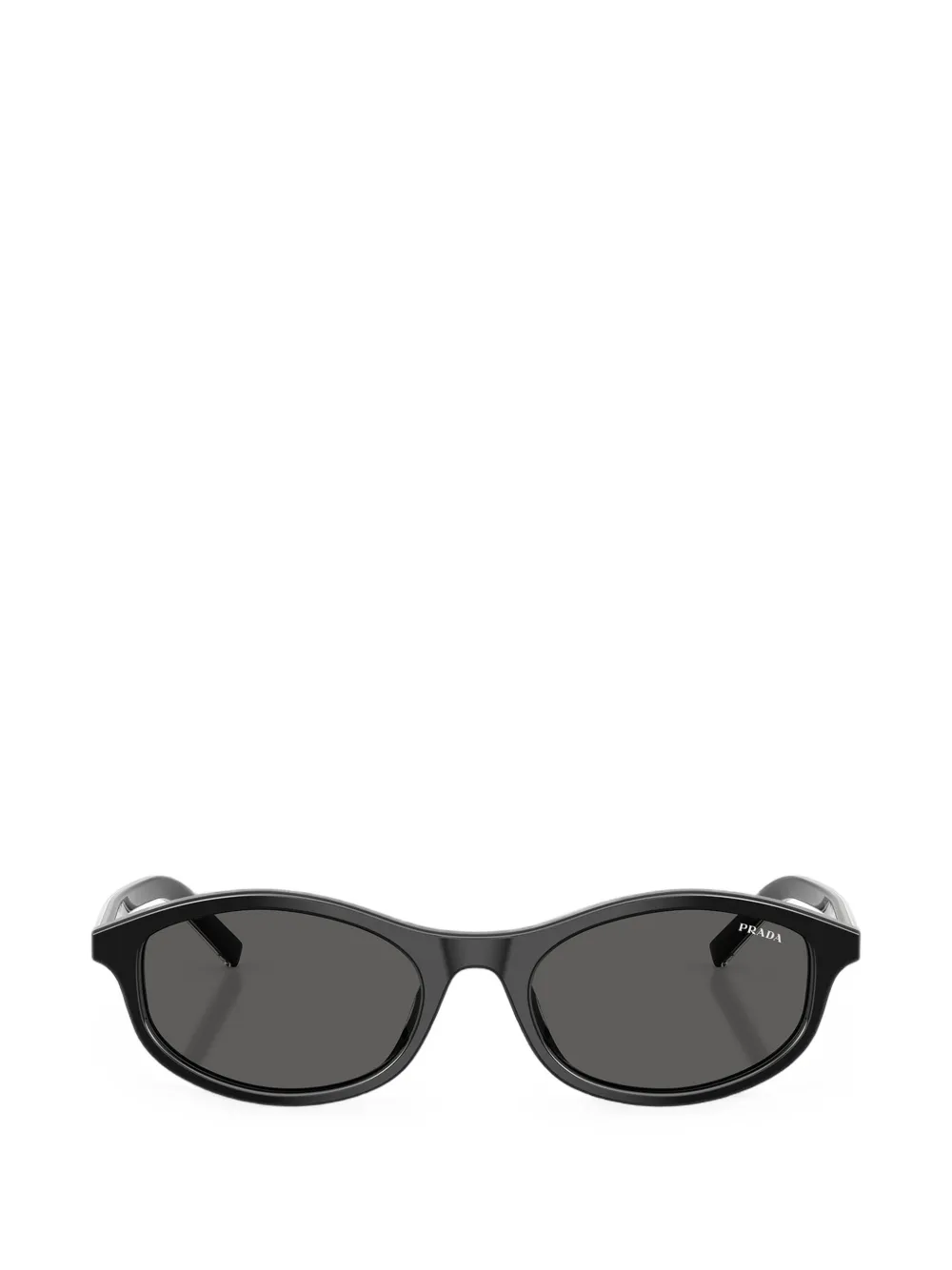 Prada Eyewear Zonnebril met rond montuur Zwart