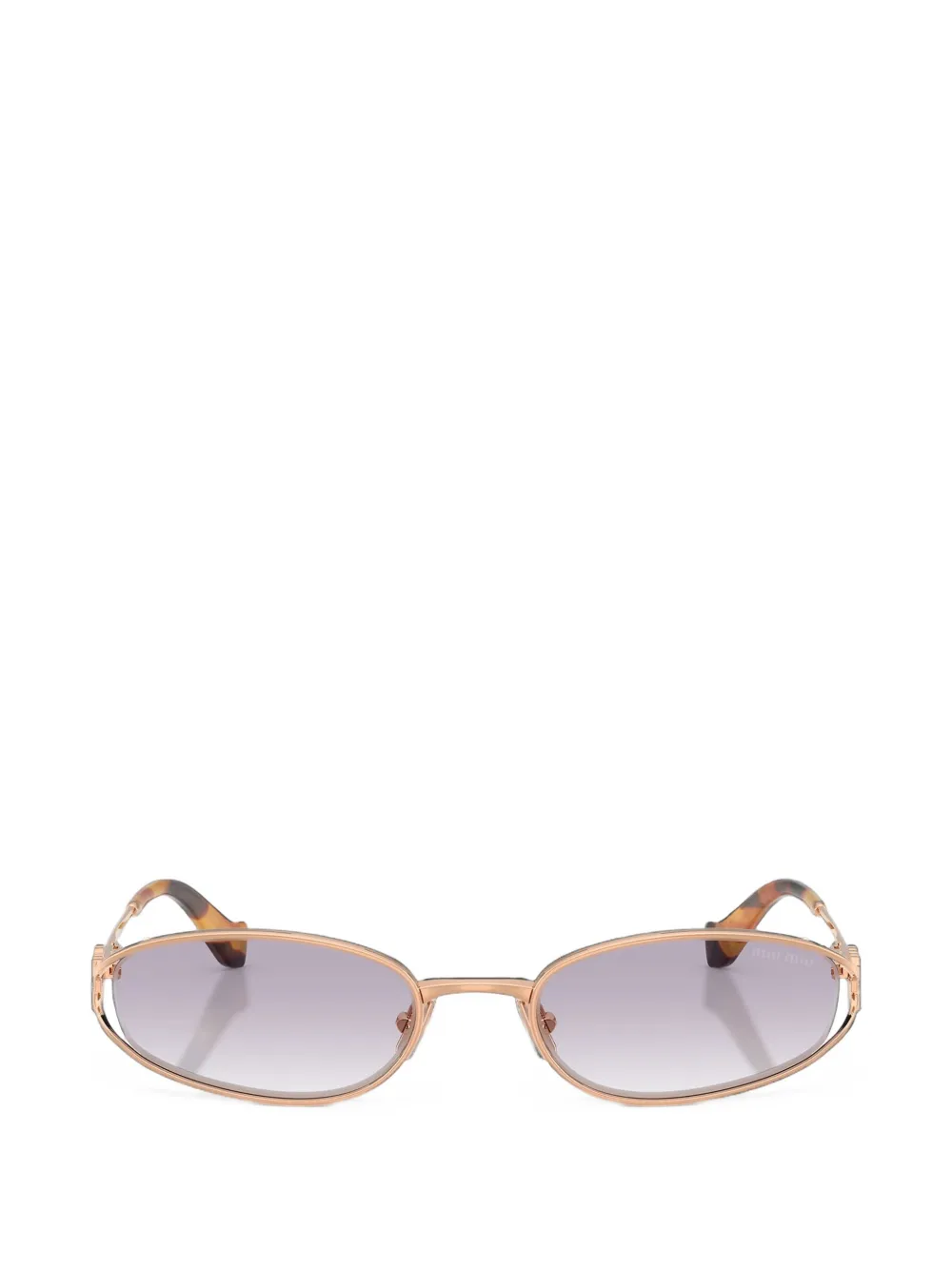 Miu Miu Eyewear Occhiali da sole ovali - Rosa