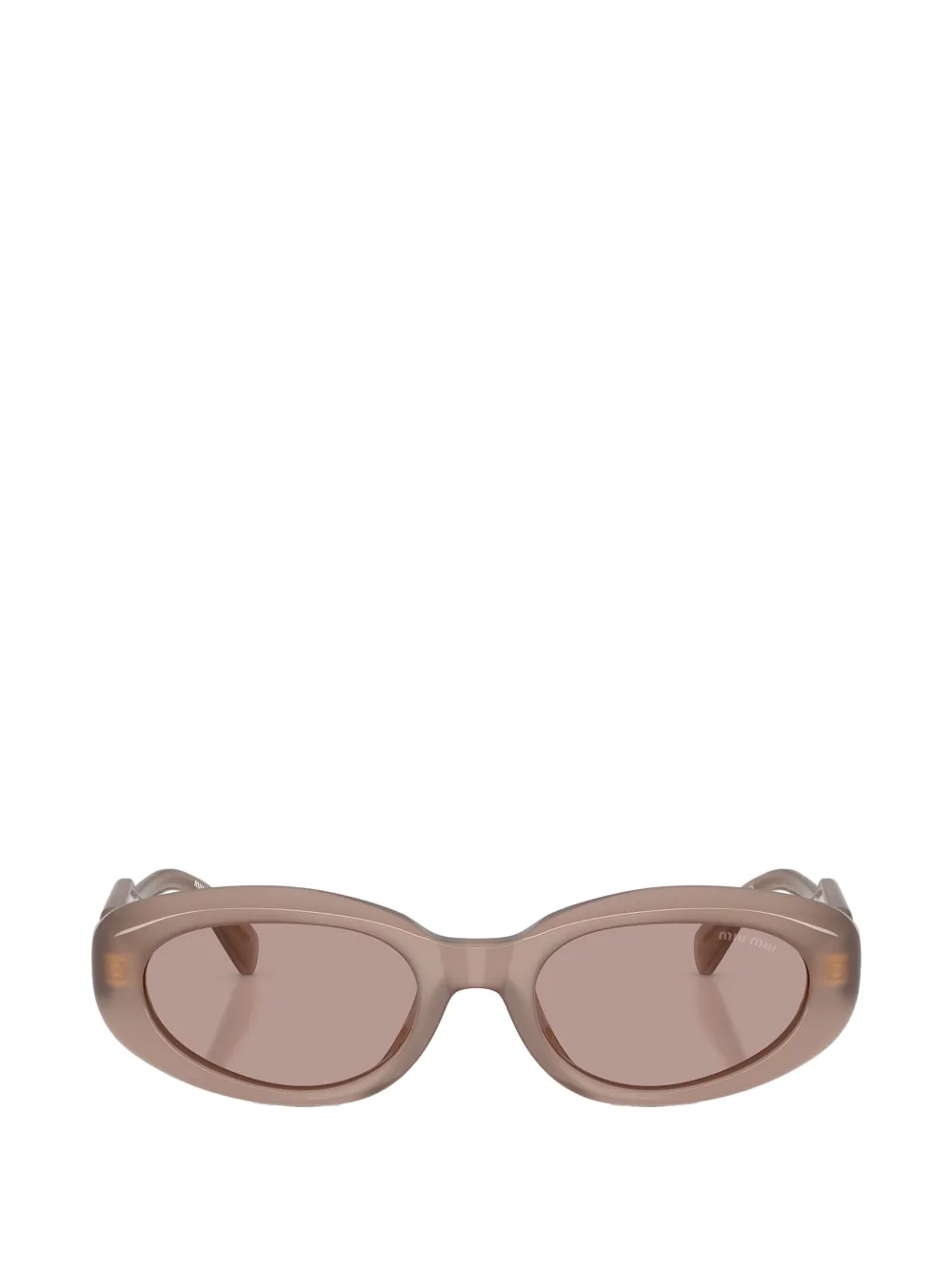 Miu Miu Eyewear oval-frame sunglasses - Toni neutri