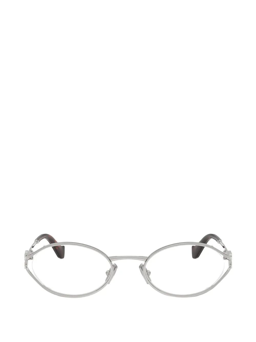Miu Miu Eyewear oval-frame glasses - Argento