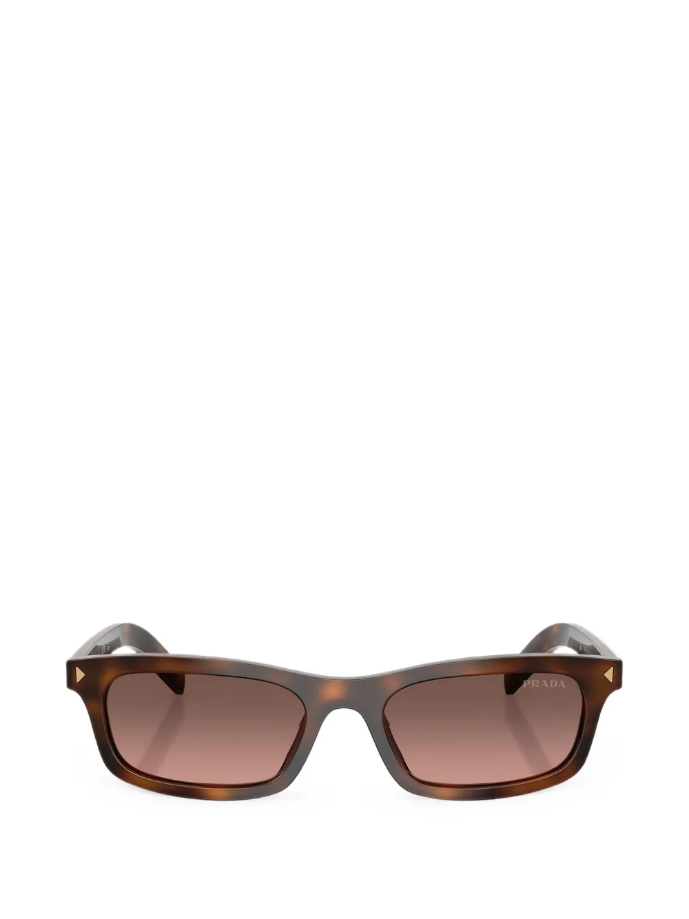 Prada Eyewear Zonnebril met rechthoekig montuur Bruin