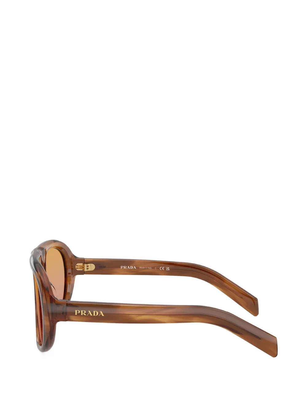 Prada Eyewear Shadowplay zonnebril Bruin