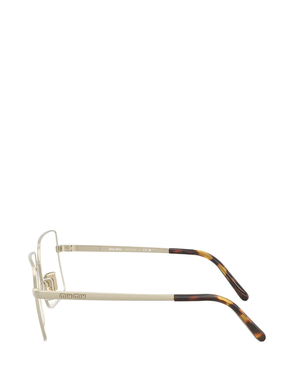Miu Eyewear Runway zonnebril Goud