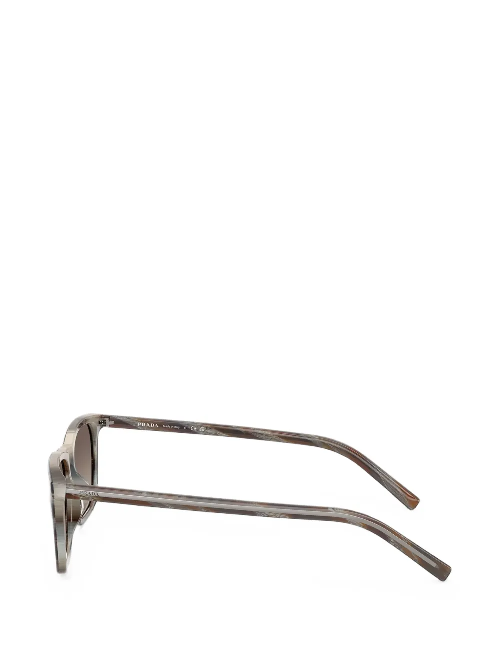 Prada Eyewear Zonnebril met rechthoekig montuur Bruin