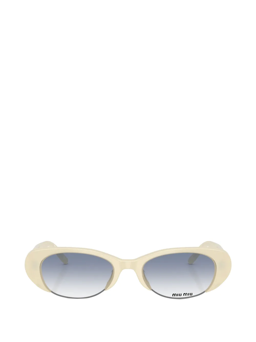 Miu Miu Eyewear Occhiali da sole ovali - Toni neutri
