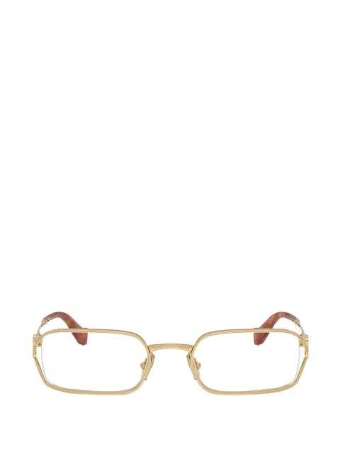 Miu Miu Eyewear logo-plaque rectangle-frame glasses