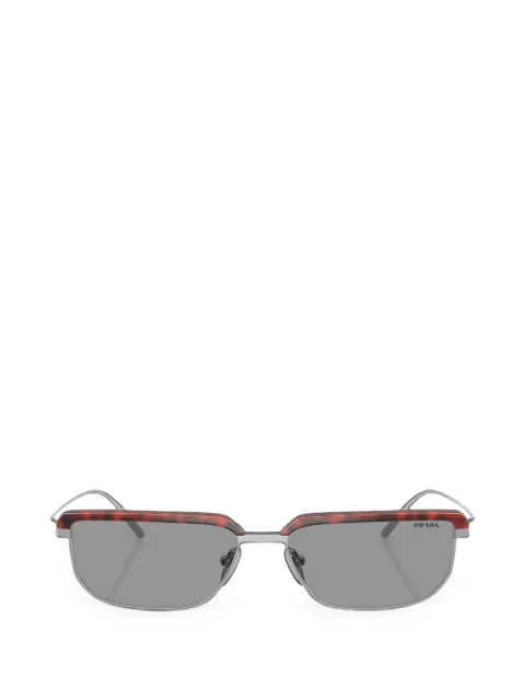 Prada Eyewear tortoiseshell-effect rectangle-frame sunglasses