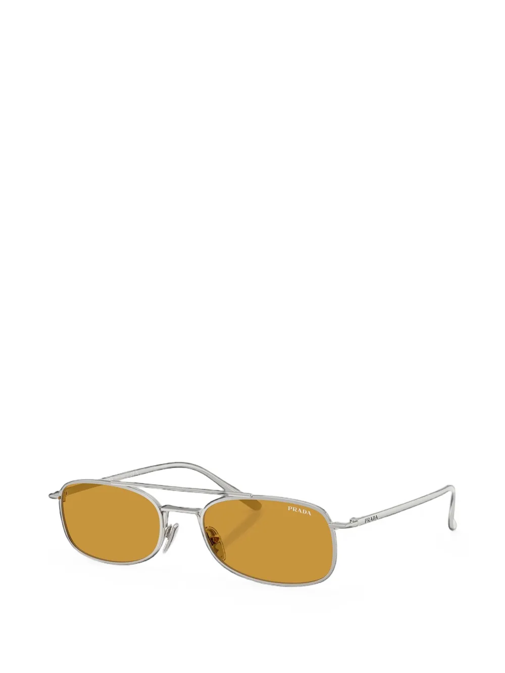 Prada Eyewear Zonnebril met vierkant montuur Grijs