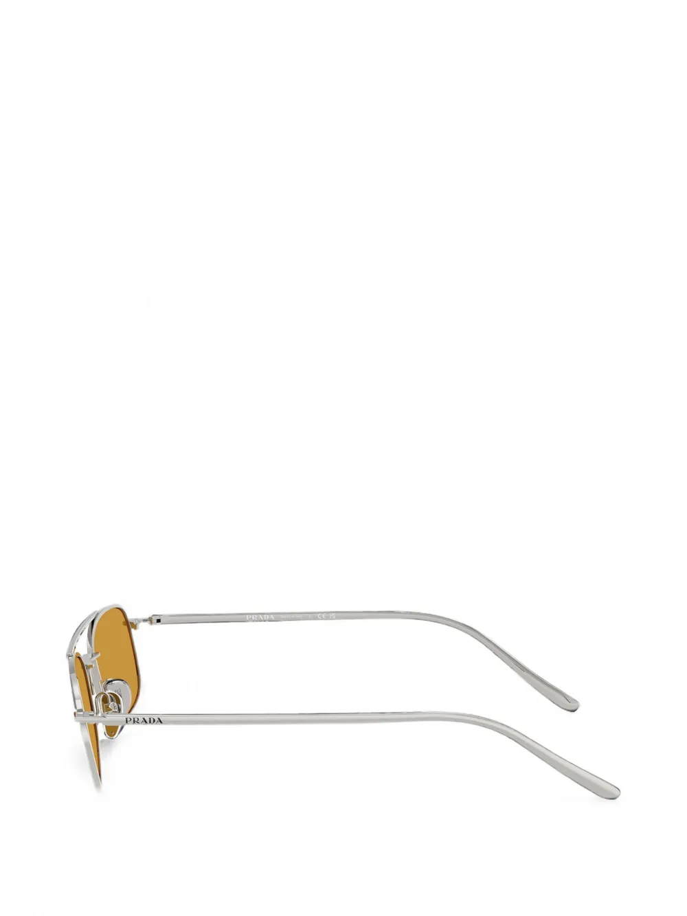 Prada Eyewear Zonnebril met vierkant montuur Grijs