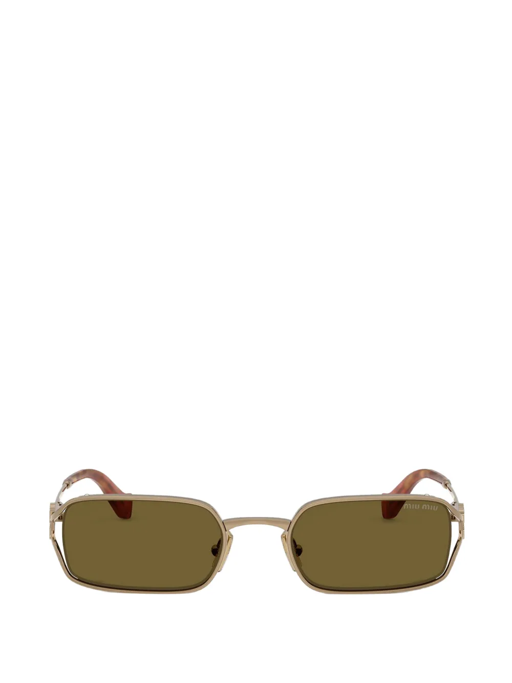 Miu Miu Eyewear rectangle-frame sunglasses - Oro