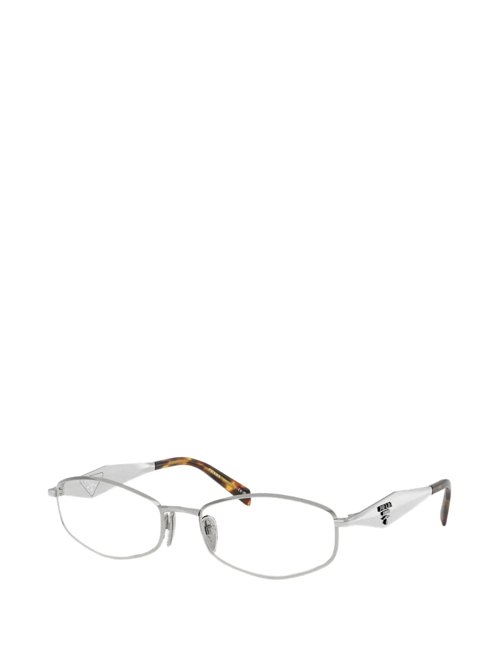 Prada Eyewear Bril met geometrisch montuur Zilver