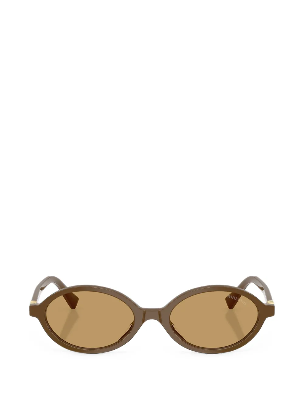 Miu Miu Eyewear Occhiali da sole ovali Regard - Marrone