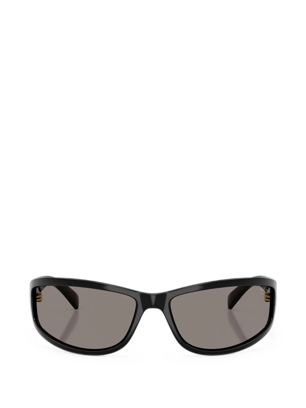 Miu Miu Eyewear lunettes de soleil à monture rectangulaire - Noir Miu Miu Eyewear lunettes de soleil à monture rectangulaire - Noir