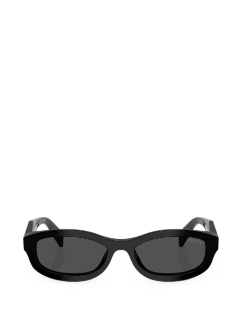 Prada Eyewear sculptural-arm oval-frame sunglasses