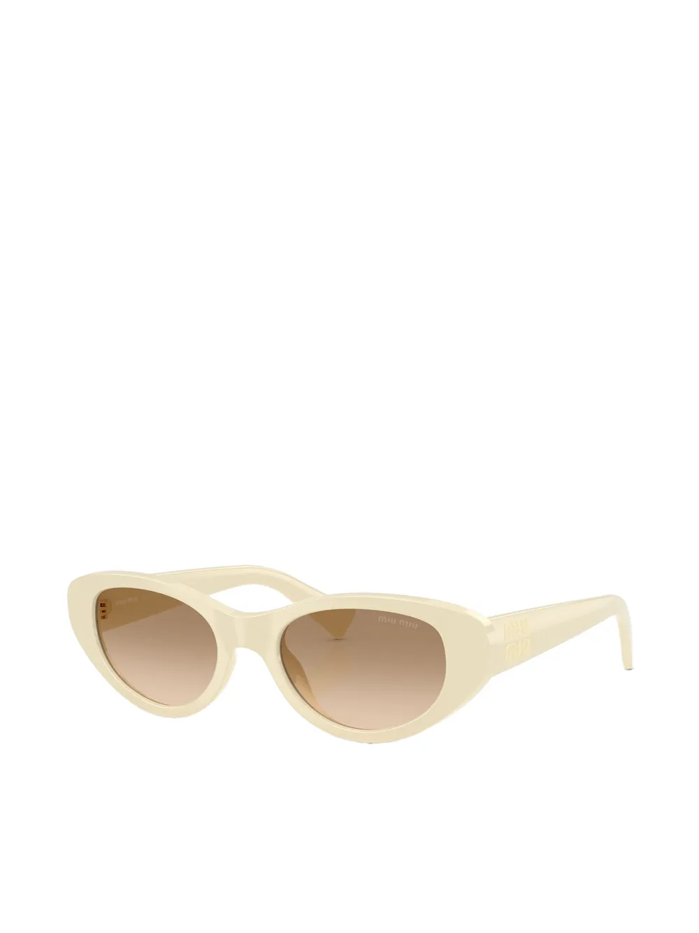 Miu Eyewear Zonnebril met cat-eye montuur Beige