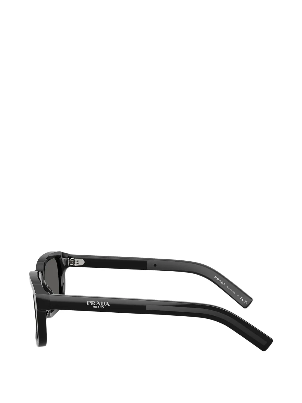 Prada Eyewear Zonnebril met logo Zwart