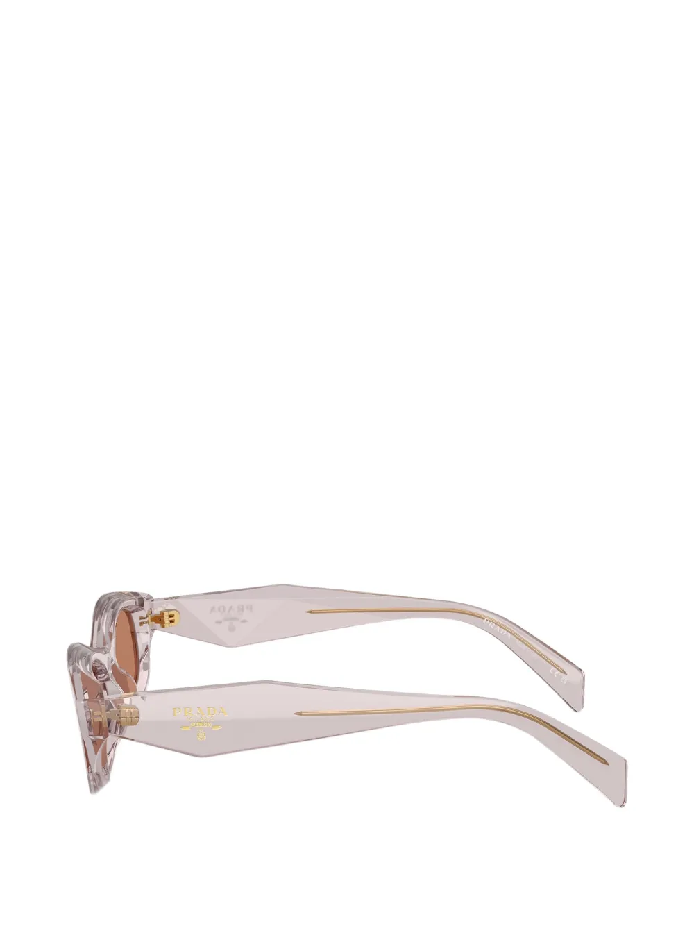 Prada Eyewear Zonnebril met geometrisch montuur Roze