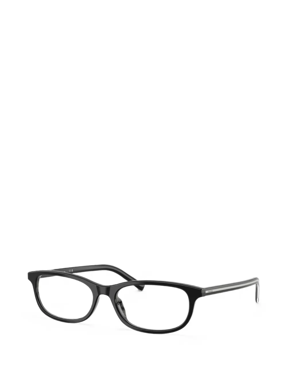 Prada Eyewear Bril met rechthoekig montuur Zwart
