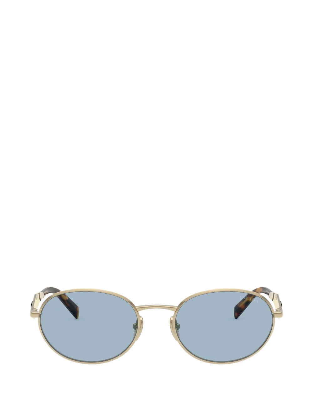 Prada Eyewear Zonnebril met ovalen montuur Goud